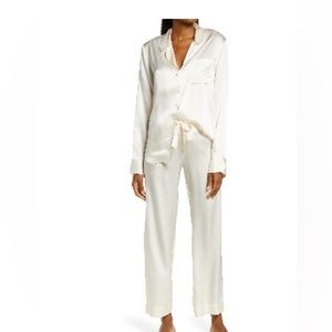 Nordstrom - washable ivory silk pajama set